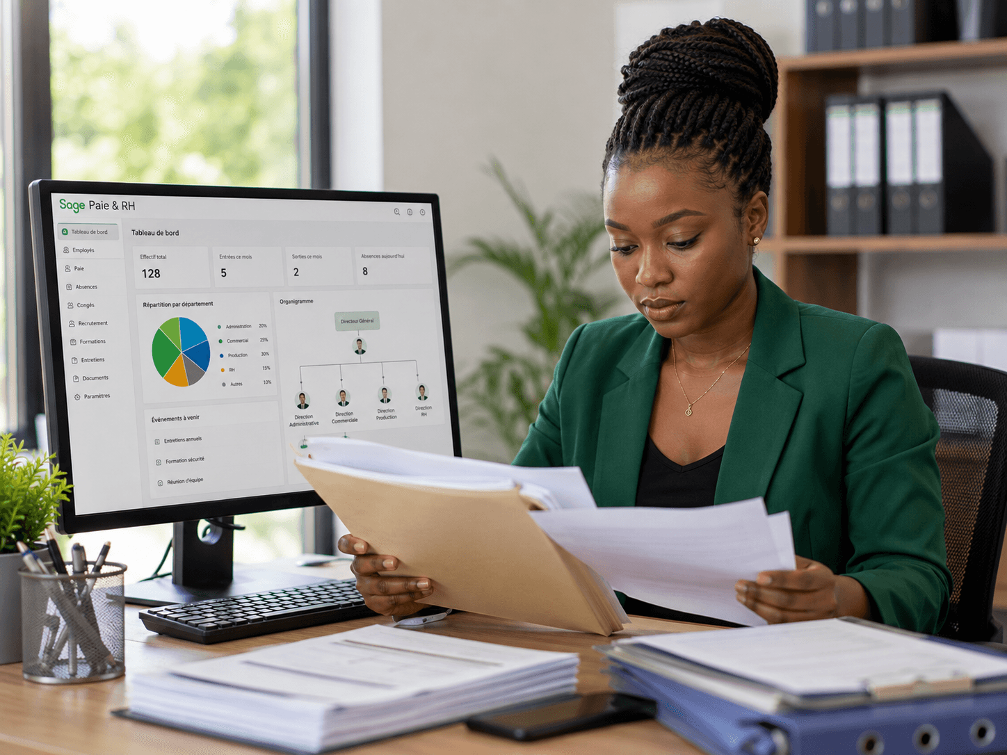 Responsable RH menant un entretien de recrutement