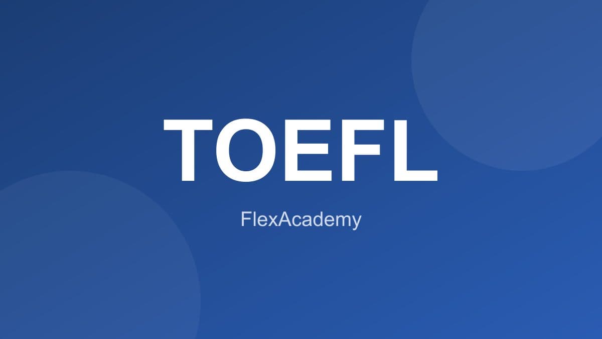 Candidates preparing for the TOEFL exam