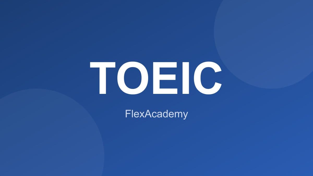 Candidates preparing for the TOEIC exam